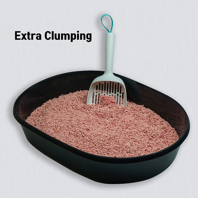 I AM TOFU - Tofu Cat Litter, Natural Flushable, No Dust Extra Clumping Pellet Litter (10 LBS, Honey Peach)