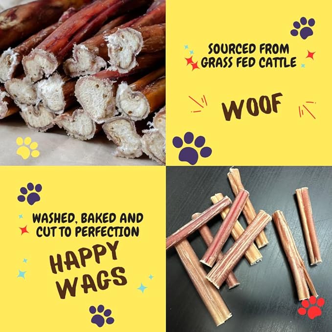 Woofley's 4-5" Bulk Bully Sticks - (50 Count) - Bully Sticks for Dogs - Long Lasting Dog Chews