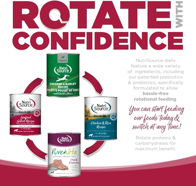 NutriSource Chicken, Lamb & Ocean Fish Recipe Dog Food, Premium Wet Dog Food, 12.3 Ounce (Pack of 12)