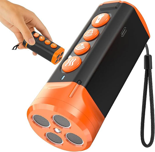 TMoMT Dog Bark Deterrent Device-Ultrasonic Anti-Barking Devices, Up to 50FT Long Range & Rechargeable Bark Control-Safe for Dogs Training-Indoor & Outdoor,Alternative to Collars and Bark Collars