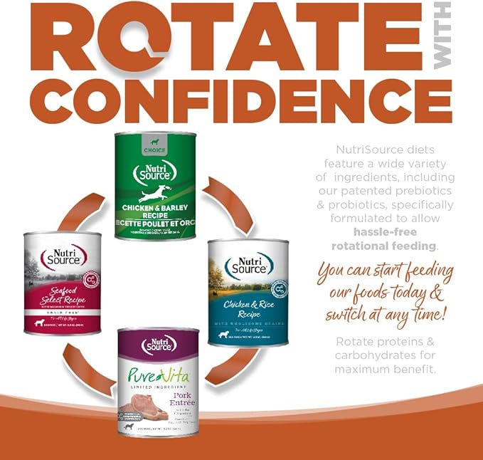 NutriSource Harvest Selects Hunter's Bounty Dog Cans, Premium Wet Dog Food, 12.3 Ounce (Pack of 12)