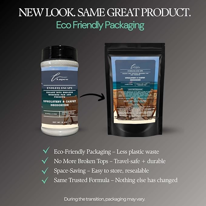 Endless Escape Carpet Freshener Powder 16 oz | Powerful Odor Eliminator for Home | Upholstery Deodorizer | Carpet Deodorizer | Pet Urine | Cat Litter Box | Endless Escape Fragrance.