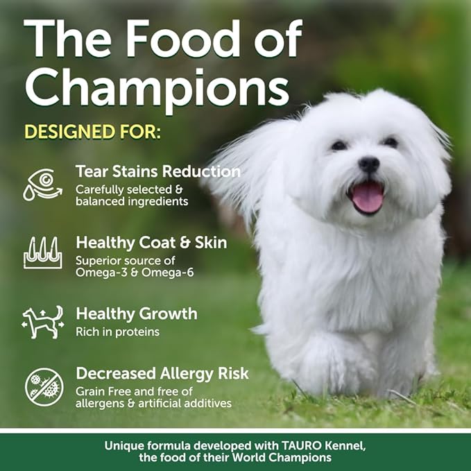 Nature's Protection Superior Care White Dogs Rice Based Dry Dog Food - High Protein, Tear Stain Dog Food for All Breeds Light Coated Puppies, Fresh Pet Meal, White Fish, 22 lb