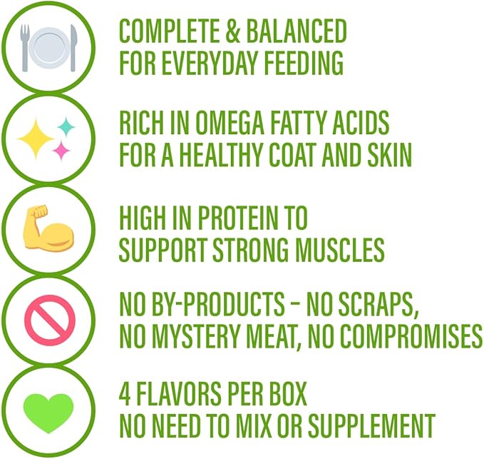 Chewer's Joy Wet Dog Food Variety Pack – 4 Flavors: Beef & Chicken, Chicken & Salmon, Chicken & Rice or Beef & Vegetables – Natural Pâté – High Protein – Complete Nutrition (14oz) – Pack of 4