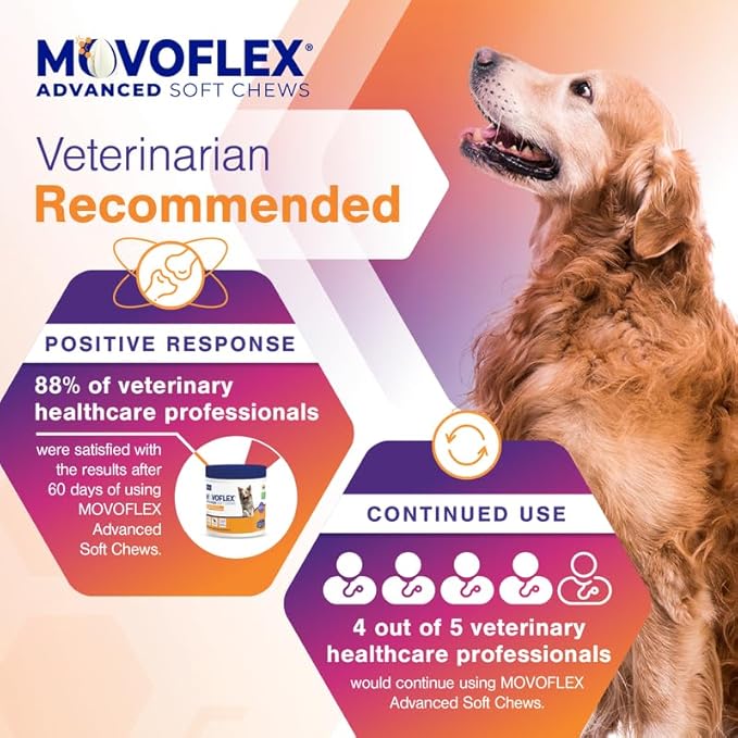 Advanced Soft Chews Hip and Joint Support Supplement for Small Dogs 120 Count by Virbac