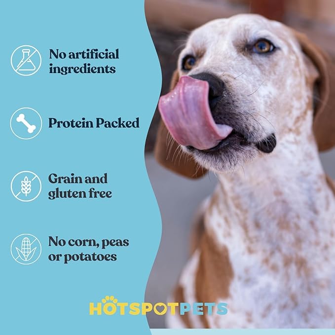 hotspot pets 10 Pack - 6-7 Inch Certified Facility Rawhide Dog Chews - from Grass Fed Brazilian Cows - Promotes Tooth Health and Good Behavior (10 Pack)