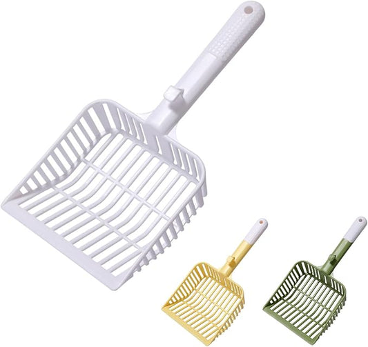 Cat Scooper for Litter Box, Cat Litter Scoop, Kitty Litter Scoop, Cat Poop Collector, All in One Litter Scoop Pet Litter Sifter (White)