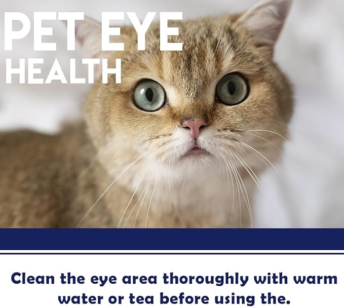 Vet Natural Pet Eye Cream– Gentle Eye Care for Dogs, Cats, Horses, Birds, Cattle, Sheep, Puppies & Kittens – Supports Eye Comfort, Reduces Redness & Discharge – 3.5g Tube