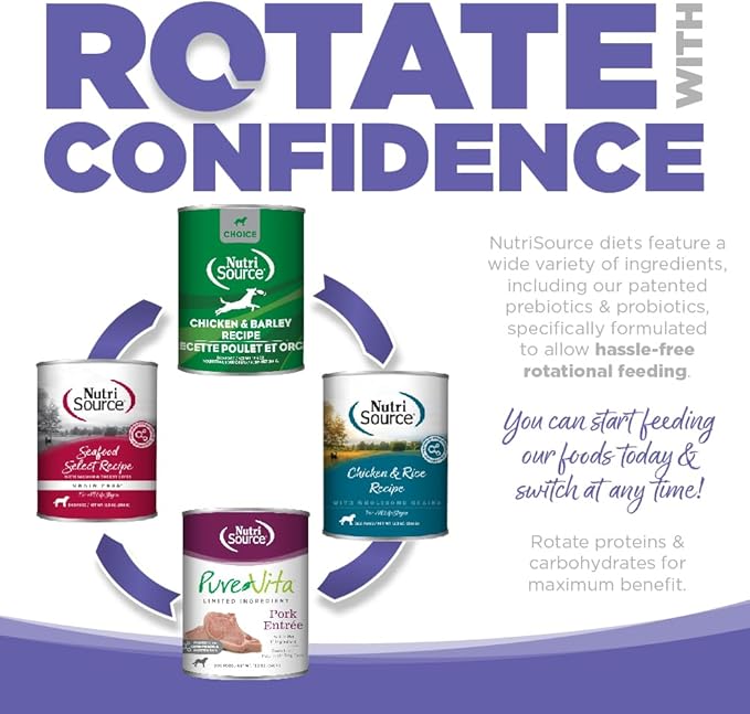 NutriSource Chicken & Rice Puppy Food, Premium Wet Dog Food, 12.3 Ounce (Pack of 12)