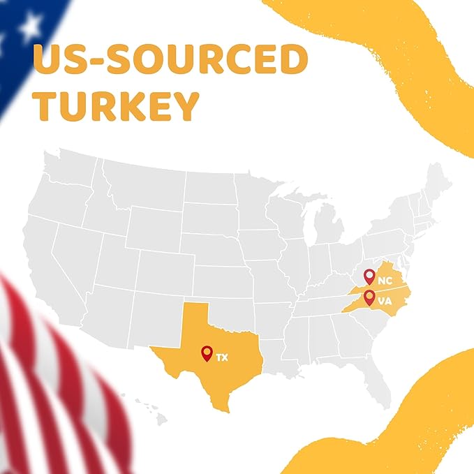 iPaw Turkey Dog Treats, All Natural Human Grade Dog Treat, Suitable for Training chew, US Sourced Raw Material, Hypoallergenic, Rawhide Alternative, Braided Stick (Pumpkin)