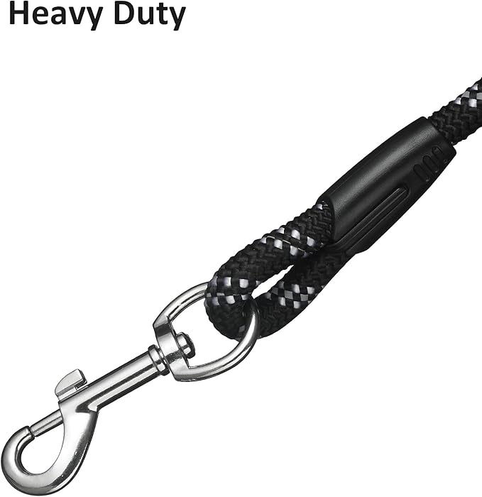 (2 Pack) Long Dog Leash for Dog Training 15FT/30FT/50FT, Dog Rope Check Cord with Reflective Thread for Large Medium Small Dogs, Dog Tie-Out Cable Lead for Hunting, Camping/Backyard