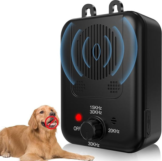 Anti Barking Devices, Auto Barking Control Devices with 3 Modes, Effective Stop Barking Dog Devices for Indoor & Outdoor Use, Rechargeable Ultrasonic Dog Bark Box Barking Deterrent Devices?Black3