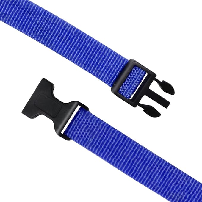 PetJoy Dog Collars Strap, Replacement Collar for Shock Reflective Collar, Adjustable Classic Dog Collar Strap for All Varieties Small Medium Large Dogs (Black & Blue)