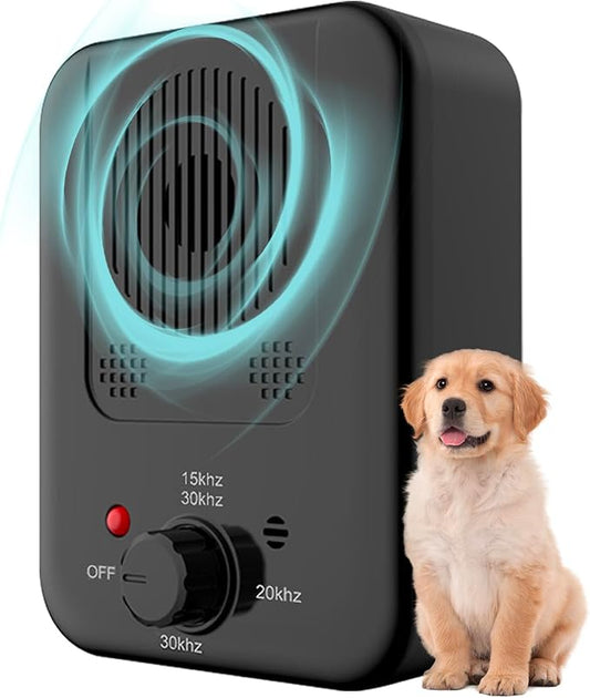 Anti Barking Device, Ultrasonic Dog Barking Deterrent Devices, Rechargeable Dog Barking Control Device, Rechargeable Barking Dog Silencer, Bark Box Stop Neighbors Dog from Barking (Black)