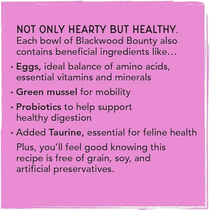 Blackwood Bounty Dry Cat Food, Red Meat Recipe for All Life Stages, 10 Pound Bag, High Protein, Grain Free