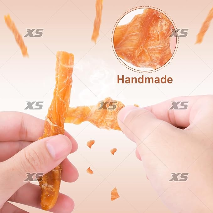 Chicken Wrapped Sweet Potato Dog Treats, Puppy Training Snacks, Rawhide Free 2lb