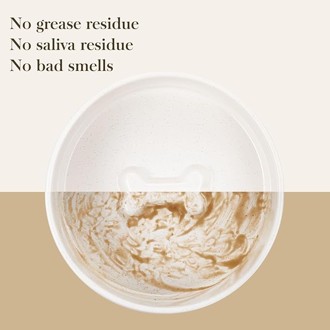 MALACASA Dog Bowls, Ceramic Dog Food and Water Bowls for Large Size Dogs, 6 Cups Capacity Pet Bowl for Large Dogs.1-Pack (L-6 Cups)