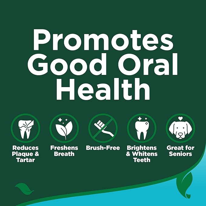 Vet’s Best Dog Teeth Cleaning Powder, Brush-Free Canine Teeth Cleaner & Breath Freshener, Plaque Remover for Teeth, Dog Dental Powder, 90 Day Supply