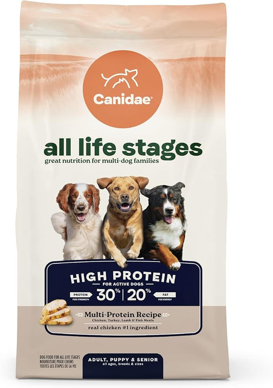 Canidae All Life Stages High Protein Dry Dog Food, Multi-Protein Recipe, 4 lbs.