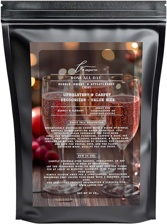 Rosé All Day Carpet Freshener Powder Refill 36 oz | Powerful Odor Eliminator for Home | Upholstery Deodorizer | Carpet Deodorizer | Pet Urine | Cat Litter Box