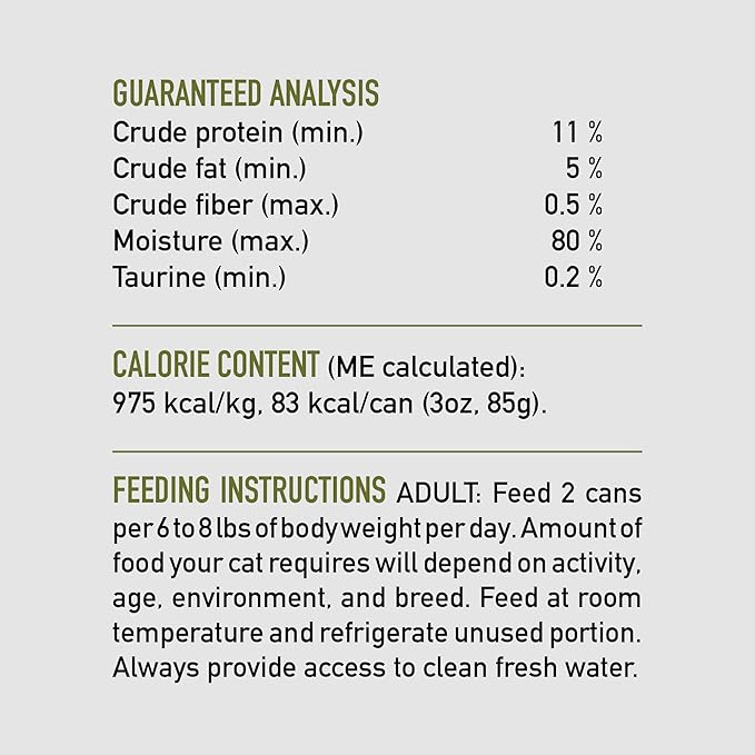 ORIJEN Premium Pate Wet Cat Food in Bone Broth Duck & Chicken Entrée 3oz Cans (24 Count)