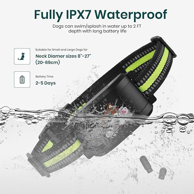 Upgraded GPS Dog Fence & Tracking Collar System - No Subscription Required, Customizable Boundaries via App, Waterproof Rechargeable Collar with Remote Training, 1-Minute Setup Black