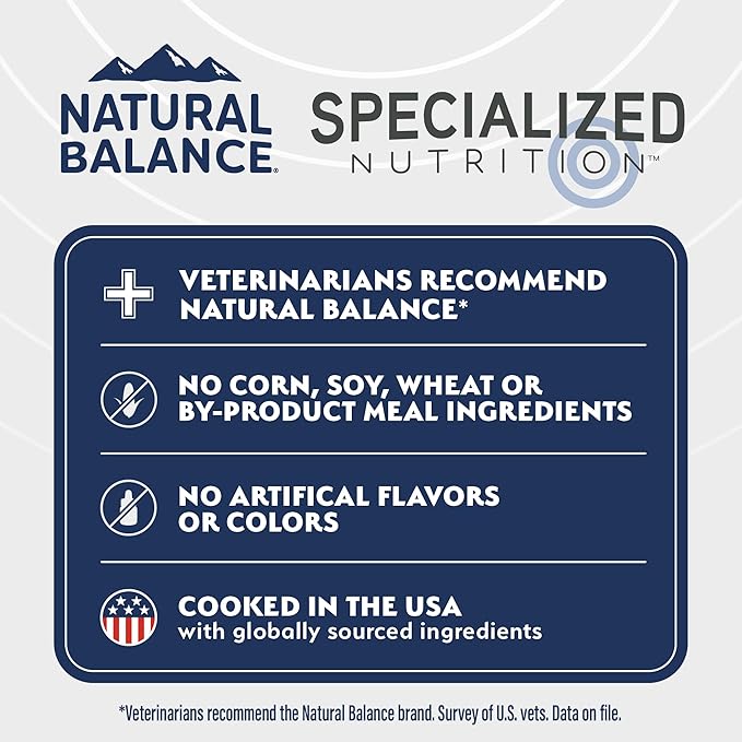 Natural Balance Specialized Nutrition Dry Dog Food with Lamb and Oatmeal for Dogs, Digestive & Immune Health Food, Natural Ingredients with Added Vitamins & Minerals - 3.5 lbs (Pack of 2)