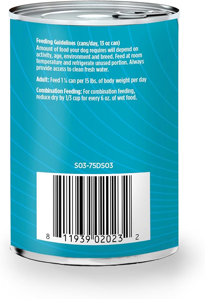 Nulo Grain-Free Turkey, Salmon, & Chickpeas Recipe Adult Wet Canned Dog Food, 13 Ounce, 12 Cans