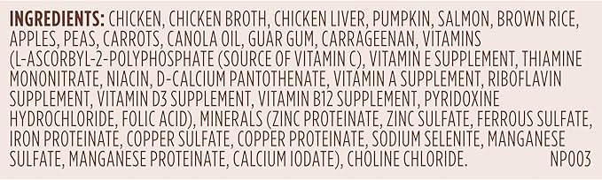 Nutrish Gentle Digestion Premium Paté Wet Dog Food, Real Chicken, Pumpkin & Salmon Recipe, 13 oz. Can, 12 Count (Rachael Ray)