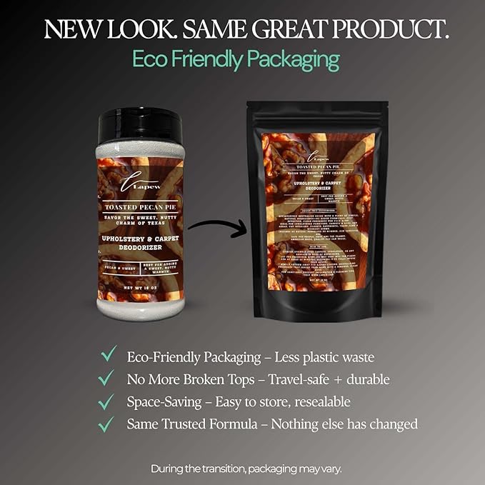 Toasted Pecan Pie Carpet Freshener Powder: Powerful Odor Eliminator for Home, Upholstery Deodorizer, Carpet Deodorizer, Pet Urine, Cat Litter Box - Toasted Pecan Pie Fragrance