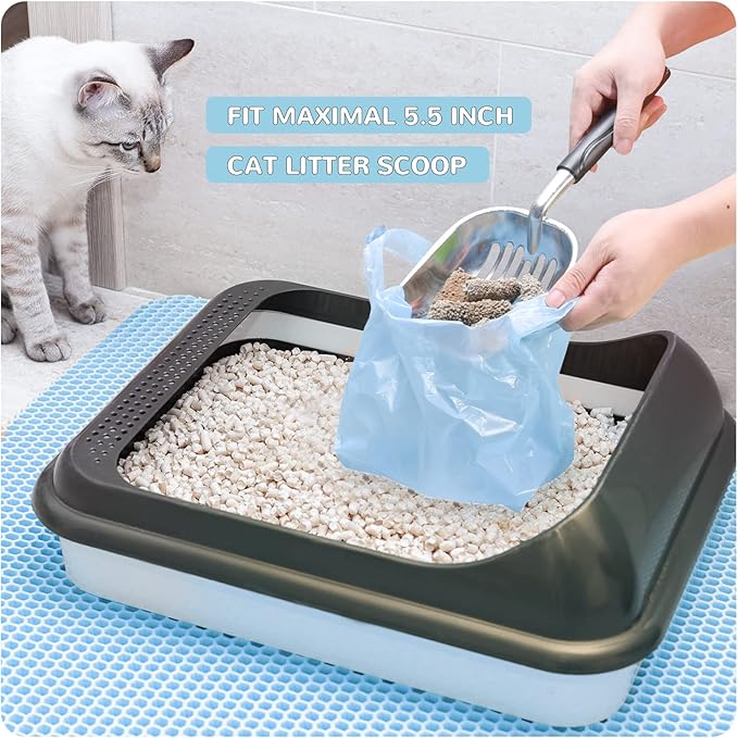 Cat Litter Bags, 120 Count, Ultra Thick, Scented, Leak-Proof, Disposable, 15 Liters Capacity