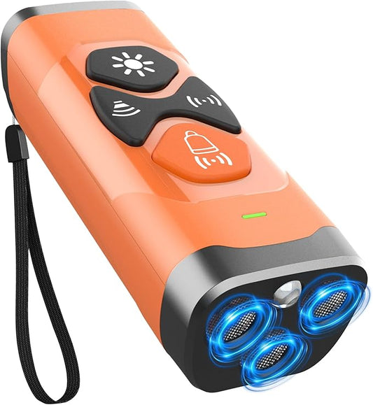 Anti Barking Device for Dogs - Dog Bark Deterrent Devices 50FT Range - Ultrasonic Dog Bark Deterrent for Stopping Bad Behavior - Rechargeable Anti Barking Device for Own or Neighbour's Dog