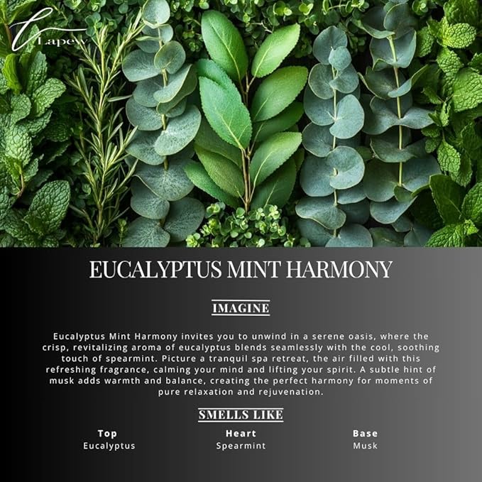 Eucalyptus Mint Harmony Carpet Freshener Powder: Powerful Odor Eliminator for Home, Upholstery Deodorizer, Carpet Deodorizer, Pet Urine, Cat Litter Box - Eucalyptus Spearmint Fragrance