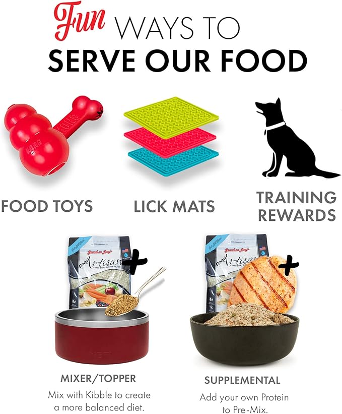 Grandma Lucy's Artisan Pre-Mix Dog Food, Grain Free and Freeze-Dried - 3Lb Bag