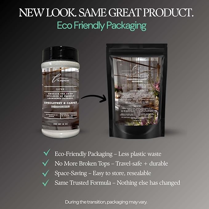 Luxe Carpet Freshener Powder: Powerful Odor Eliminator for Home, Upholstery Deodorizer, Carpet Deodorizer, Pet Urine, Cat Litter Box - Diva Fragrance