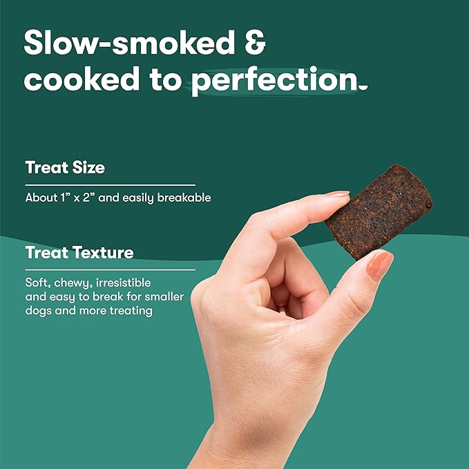 Jinx Tenders Beef Jerky Dog Treats, All Natural Ingredients, Soft and Chewy, Low-Calorie, Slow-Smoked Beef & Liver, No Fillers, 5oz (Pack of 2)