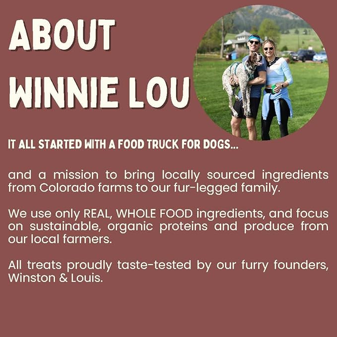 Winnie Lou Wild Boar Jerky Dog Treats – Limited Ingredient, Human Grade, Training Treats for Small, Medium & Large Dogs, Made in USA (1 Pack)