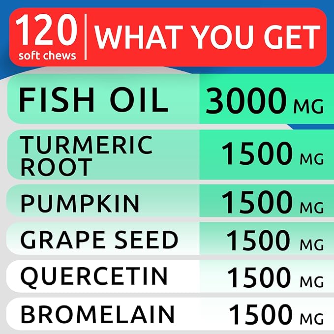 BARK&SPARK Allergy Relief Dog Treats - Omega 3 + Pumpkin + Enzymes - Itchy Skin Relief (240 Ct) - Seasonal Allergies - Anti-Itch & Hot Spots - Immune Supplement - Made in USA - Peanut Flavor Chews