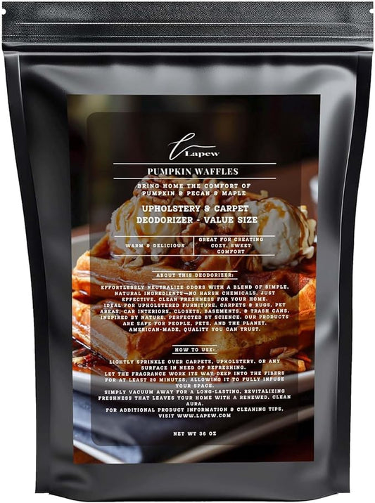 Carpet Freshener Powder Refill 36 oz | Powerful Odor Eliminator for Home | Upholstery Deodorizer | Carpet Deodorizer | Pet Urine | Cat Litter Box | (36 Oz, Pumpkin Waffles)