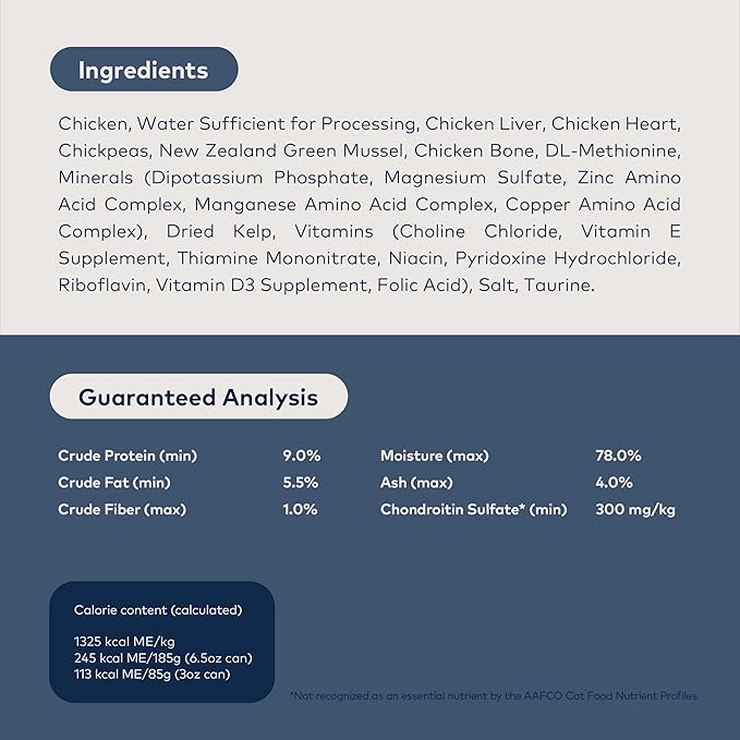 ZIWI Peak Canned Wet Cat Food – All Natural, High Protein, Grain Free, Limited Ingredient, with Superfoods (Chicken, Case of 24, 3oz Cans)