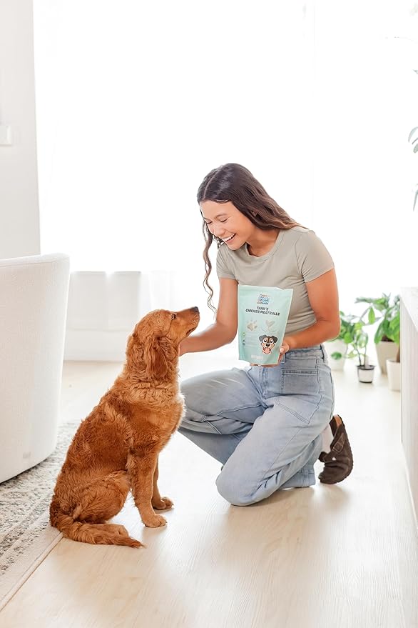 Tank’s Freeze Dried Chicken Meatballs – Cage-Free Chicken, Single-Source Protein, Grain-Free, No Preservatives or Byproducts – Natural Dog Treats for All Breeds – 4 oz Pouch