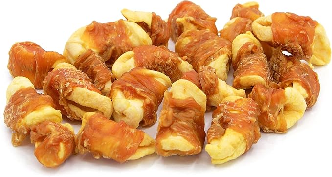 Jungle Calling Dog Treats, Skinless Chicken Wrapped Apple Treats, Gluten and Grain Free, Chewy Dog Bites for Balanced Nutrition, 10.6oz