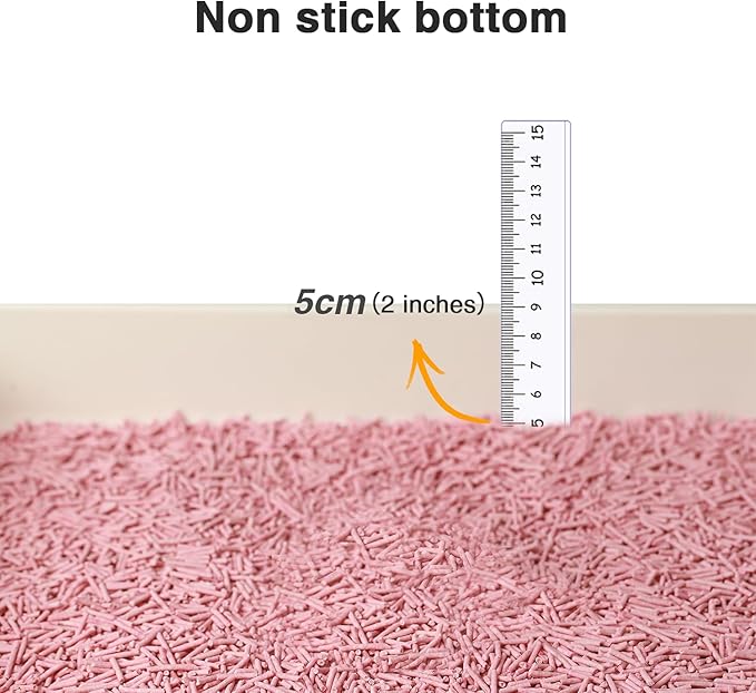 Cat Litter 12LB/2 Packs Dust-Free Clumping Tofu Cat Litter Quickly Absorb Odors Toilet Can Flush Into The Toilet Pure Natural tofu cat Litter (Peach)