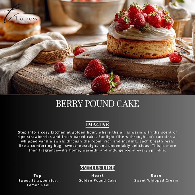 Berry Pound Cake Carpet Freshener Powder: Powerful Odor Eliminator for Home, Upholstery Deodorizer, Carpet Deodorizer, Pet Urine, Cat Litter Box - Strawberry Pound Cake Fragrance