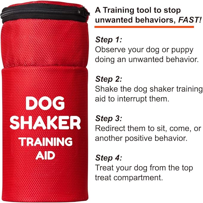 Shaker Can for Dogs, Stop Barking, Shake Trainer For Dogs, Dog Training Bark Silencer, Pennies, Coins, Pet Corrector, Barking Deterrent, Dog Training & Behavior Aids, Anti Bark Control, No Shock