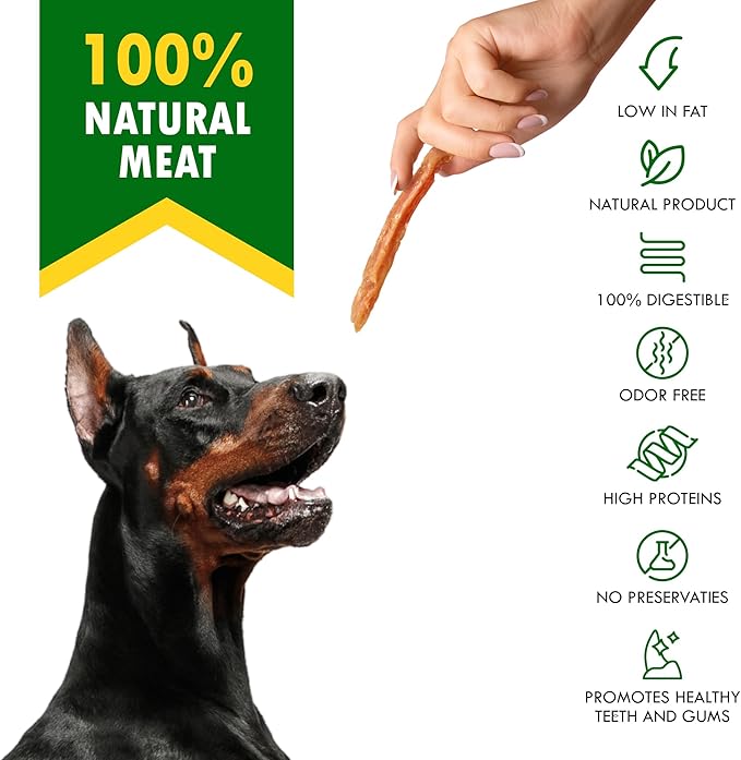 Beloved Pets Dog Treats Chicken Jerky Strips 11 oz - Human Grade Meat Sticks - Natural Pet Dried Snacks Rawhide - Free - Long Lasting Chews for Large & Small Dogs - Best for Training & Healthy Teeth