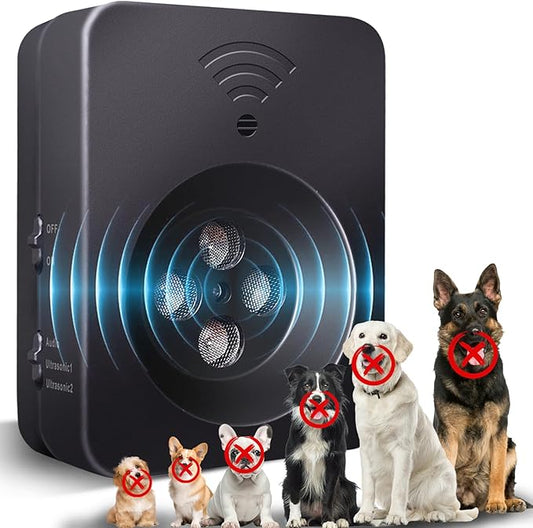 Anti Barking Devices, Dog Barking Deterrent Devices, Ultrasonic Dog Bark Deterrent Devices, Dog Barking Stopper, Anti Barking Device for Dogs Long Range 50ft, Bark Box Indoor Outdoor for Dogs Training