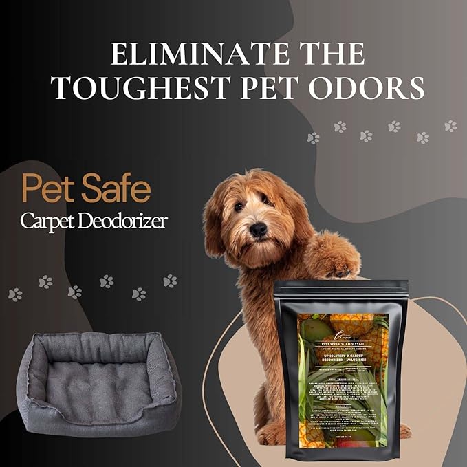 Pineapple Wild Mango Carpet Freshener Powder Refill 36 oz | Powerful Odor Eliminator for Home | Upholstery Deodorizer | Carpet Deodorizer | Pet Urine | Cat Litter Box