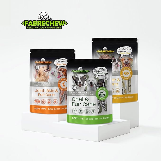 Orange Joint, Skin & Fur Care Cricket & Salmon Protein Dog Treats : High-Protein Dental Snacks, Hypoallergenic, Meat Free, Soft Type (14 Pcs)