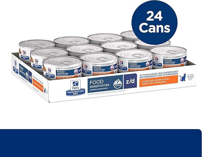Hill's Prescription Diet z/d Skin/Food Sensitivities Hydrolyzed Wet Dog Food, Veterinary Diet, 5.5 oz. Cans, 24-Pack